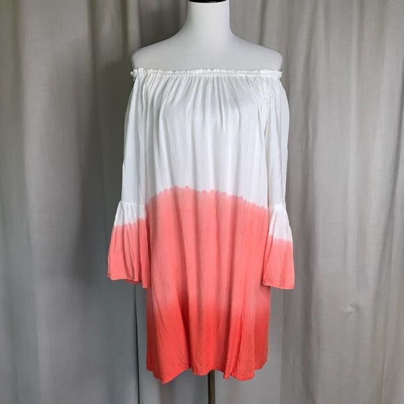 Exist Ombré Bell Sleeve On/Off Shoulder Dress - Picture 2 of 8